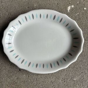 Jackson China Falls Creek Pa 9” x 7 1/4” Platter